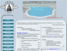 Tablet Screenshot of capitolpoolservice.com